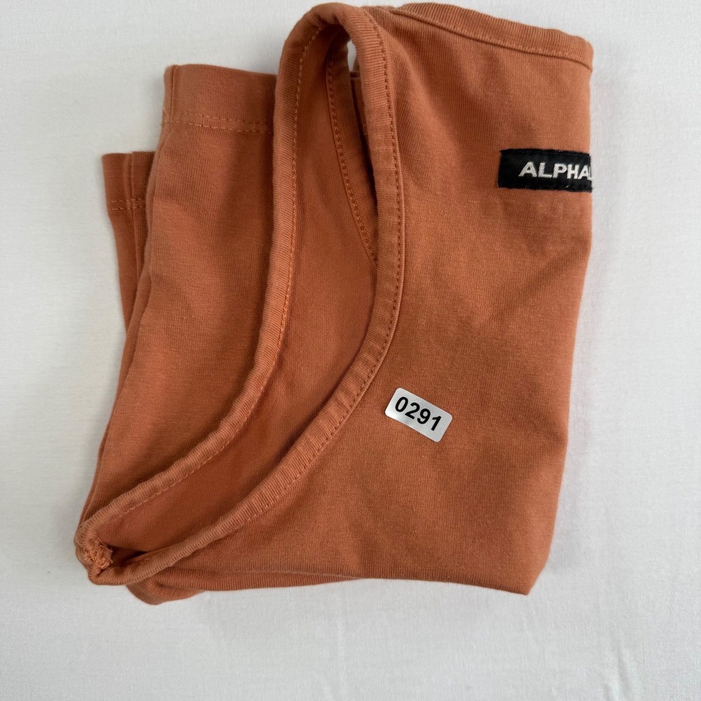 Alphalete Lifestyle Fit Crop Tank Top XXS Rust Orange Racerback - Picture 7 of 7